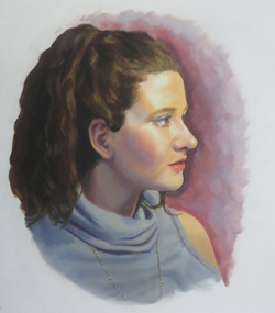 Oil portrait of a fellow-student